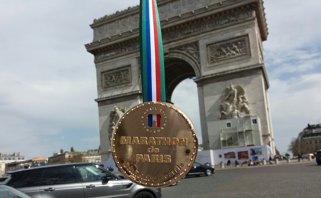Paris Marathon 2018 geschafft